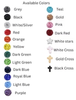 Haute Qualité En Vedette Sans Ternir Couleurs Personnalisées 10Mm Strass Équipe Baseball Perles Collier pour Garçons Femmes et Homme Bijoux
