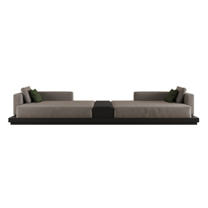 Juego de sofá de tela de dos plazas moderno nórdico, muebles de madera convertibles, <span class=keywords><strong>rellenos</strong></span> de esponja para el hogar, apartamento, Villa, gran oferta, sala de estar - Product Image 3