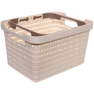 Paniers de rangement en plastique multi-usages de couleur personnalisée avec poignée pour <span class=keywords><strong>la</strong></span> cuisine, les courses, <span class=keywords><strong>la</strong></span> salle de bain, les vêtements, le maquillage et les fournitures de bureau - Product Image 3