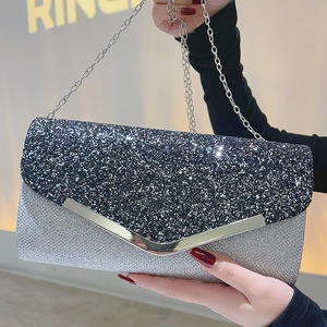 Nouvelle pochette de soirée en cuir PU à sequins, sac à bandoulière pour téléphone portable, chaussures et sacs de soirée pour femmes - Product Image 3