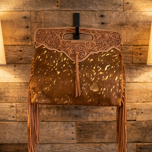 Bolso de Hombro Tipo Clutch de Cuero Genuino Ecológico, Resistente al Agua, con Logotipo de Piedra, Estampado Animal, de Lujo, para Uso Diario, con Botón - Product Image 1