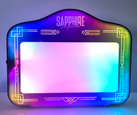 Présentoir LED VIP personnalisé avec logo OEM, panneau lumineux à lettres LED pour discothèque, fête, lounge, bar
