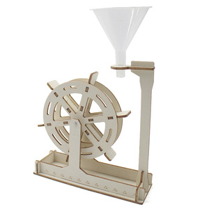 Kit scientifique de roue à eau en bois, jouet éducatif pour enfants, modèle à assembler manuellement, 7-9 ans, expérience d'apprentissage STEM - Product Image 4