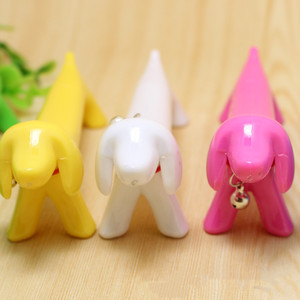 Promoción barata de plástico creativo lindo <span class=keywords><strong>perro</strong></span> salchicha en forma de cachorro bolígrafo logotipo personalizado publicidad pluma para niños - Product Image 5