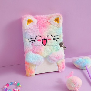 2025 nuovo gatto dei cartoni animati con blocco taccuino di peluche libro mastro regalo della ragazza premio della scuola - Product Image 4