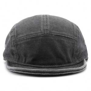 Gorra de Béisbol Retro de Color Sólido, Estilo Denim, con Visera Corta, para Deportes al Aire Libre, Viajes y Uso Diario - Product Image 4