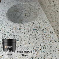 Revêtement liquide pour piscines et sols Wufushan : Gravier lié à la résine acrylique, pierres lavées pour allées