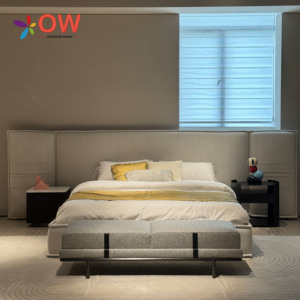 Muebles de <span class=keywords><strong>Hotel</strong></span> Foshan, Juego de Dormitorio Contemporáneo, Ecológico, Resistente al Agua, de Lujo, Tapizado, Cama King Size, Resistente para Apartamentos - Product Image 2