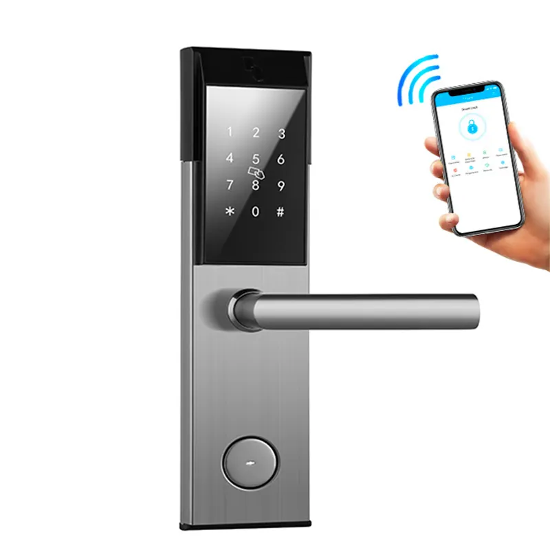 Smart Phone APP Controlled Hotel Safety Magnetic Smart Card Lock, Qr Code Lock Remote Management Airbnb