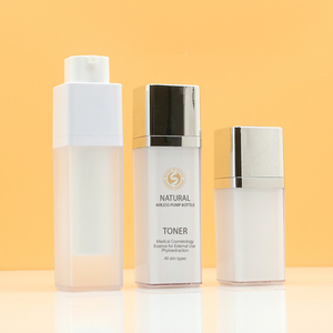 ボトル容器容器15ml 30ml 50mlマットスクエアロータリーエアレススプレーポンプ - Product Image 5