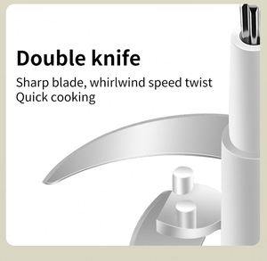 Máy xay thịt jar, thiết kế thủy tinh mới đa chức năng xử lý máy xay sinh tố điện nhỏ Hướng dẫn sử dụng thực phẩm Chopper/ - Product Image 5