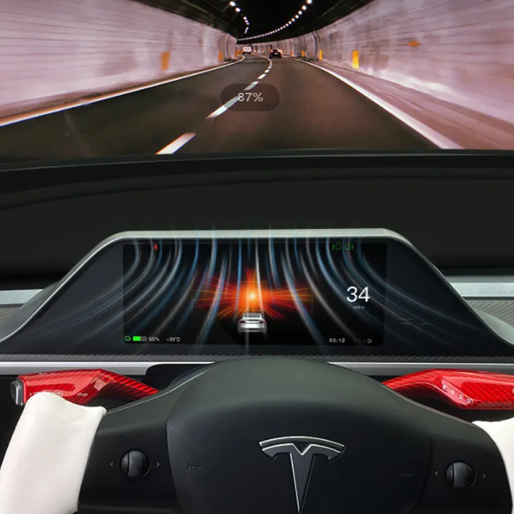 Tesla modeli y yüksek kafa 2024 otomotiv elektroniği için Tesla tabela ekranlar Y IPS dijital enstrüman küme