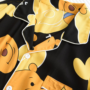 Pigiama da Uomo a Maniche Corte in Tessuto di Rayon con 2 Set di Stampe Cartoon, Traspirante, Set Pigiama in Rayon - Product Image 5