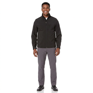 Chaqueta Softshell Unisex de Algodón 100% para Hombre con Cuello Alto, Resistente al Viento e Impermeable, Precio Bajo - Product Image 1