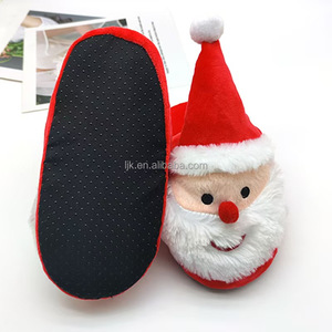 Chaussons en peluche personnalisés Père Noël pour enfant Chaussons amusants et chauds Chaussons de maison Cadeau de Noël <span class=keywords><strong>Chaussures</strong></span> en peluche - Product Image 6
