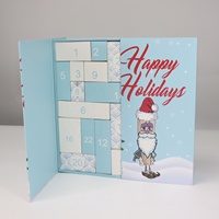 Fabrik benutzer definierte Weihnachten Countdown Advents kalender Box Premium Papier Geschenk box Weihnachts ereignis Kalender für Urlaub Promotion