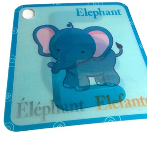 Film personnalisé héros Anime 3D impression de cartes lenticulaires 40x40cm 3d lenticulaire <span class=keywords><strong>affiche</strong></span> Flip 3D lenticulaire décoration photo avec chiens - Product Image 4