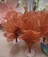 Fleurs géantes artisanales de style luxueux avec support, décoration florale pour mariage et fournitures pour la décoration de mariage, fleurs artificielles