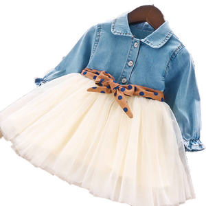 Vestido Infantil de Otoño con Cinturón para Niña, Ropa Infantil, Vestido de Princesa, Ropa Casual para Niñas - Product Image 1