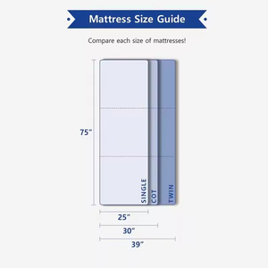 Đa chức năng có thể điều chỉnh tri-gấp Nệm Cán gấp giường nệm đơn có thể gập lại nệm giường - Product Image 4