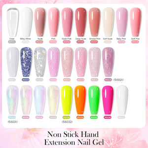 Gel de Extensión de Uñas Antiadherente de 15 ml, 27 Colores, Gel Constructor Personalizado, Autonivelante, Removible con Acetona, Extensión de Uñas UV para Manicura Profesional - Product Image 2