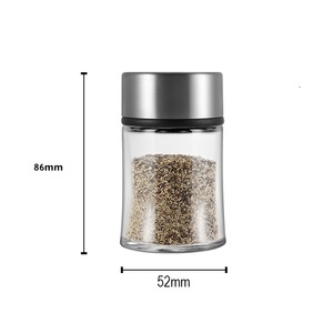 Herramientas <span class=keywords><strong>para</strong></span> barbacoa, coctelera pequeña de vidrio, sal marina, pimienta en polvo, contenedor de especias, coctelera con rociador ajustable - Product Image 4