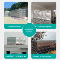 Réservoir d'élevage de poissons et de stockage d'eau en acier inoxydable 304, durable, léger, enterré ou hors sol, isolé, pour une utilisation à grande échelle