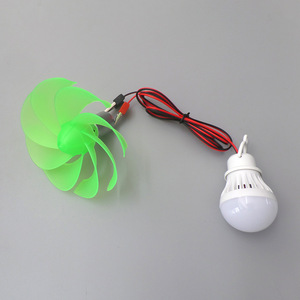 เครื่องกำเนิดไฟฟ้าพลังงานลมขนาดเล็กกาโบซัน 3V DC ใบพัดพลาสติก STEM ของเล่นเพื่อการศึกษาด้านวิทยาศาสตร์ - Product Image 2