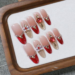 <span class=keywords><strong>Uñas</strong></span> Postizas Hechas a Mano de Año Nuevo en Oferta |   Gafas de Sol de Diseño de Lujo con Diseño de Linterna de Danza del <span class=keywords><strong>León</strong></span>, Reutilizables, con Ojo de Gato, Marca Personalizable Disponible - Product Image 6