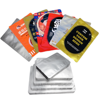 Sacs d'emballage de nourriture thermoscellés à 3 côtés étanches à l'humidité de haute qualité pour gâteaux sacs d'emballage de papier d'aluminium personnalisés pour animaux de compagnie