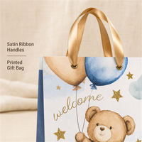 Sacs cadeaux en papier de luxe avec estampage à chaud, paillettes dorées, impression personnalisée, carton blanc, poignées en ruban satiné, œillets métalliques