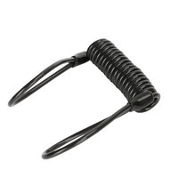 Câble à ressort de verrouillage de vélo en acier antivol de 150CM avec verrouillage de disque d'alarme Rappel de sécurité de vélo et de protection contre le vol de moto