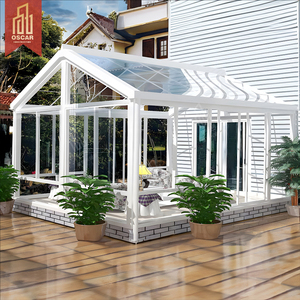 Serre de jardin préfabriquée en verre de sécurité, véranda en aluminium, style victorien, provenant d'Europe - Product Image 2