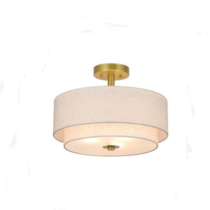 Plafonnier LED moderne minimaliste en tissu, à montage en surface, pour salon et chambre - Product Image 3