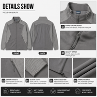 Chaqueta Deportiva Personalizada para Hombre, Ligera, Transpirable, con Cierre Completo, Cuello Alto, para Correr y Entrenar al Aire Libre, Fabricante de Ropa Deportiva