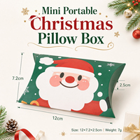 Boîtes cadeaux miniatures en papier écologique recyclable, en pâte de bois, pour Noël, pliables, pour bonbons, chocolats et friandises