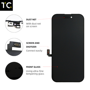 2025 mềm OLED LCD TFT Incell hiển thị iPhone 16 15 14 Pro Max 13 12 11 x xs-plus mô hình Digitizer Tân trang màn hình thay thế - Product Image 5