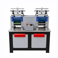 Nouvel Arrivage Laminatoir Automatique Robuste à Double Tête 10HP 7.5KW pour Fil Métallique, Équipement de Laminage de Métaux pour Bijoux Or et Argent