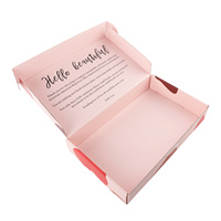 Fabrication de boîtes d'emballage en carton ondulé de luxe avec impression de logo personnalisé, boîte d'expédition pour lingerie et sous-vêtements