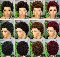 Promotion Letsfly : Perruque Afro Bouclée Sans Colle, Courte, Base Transparente, Densité 200%, Cheveux Humains, Lace Front 13x4, Vente en Gros à 24,6 $
