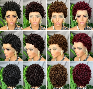 Promoción Letsfly: Peluca Afro Rizada sin Pegamento de $24.6, Base Transparente, 200% de Densidad, Cabello Humano, Frente de Encaje 13x4, Venta al Por Mayor - Product Image 1