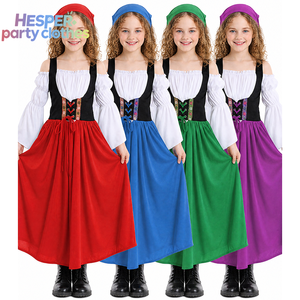 HESPER Costume traditionnel allemand pour filles, tenue de fête Oktoberfest, robe de fantaisie mignonne avec costume pour femmes adultes, polyester - Product Image 1
