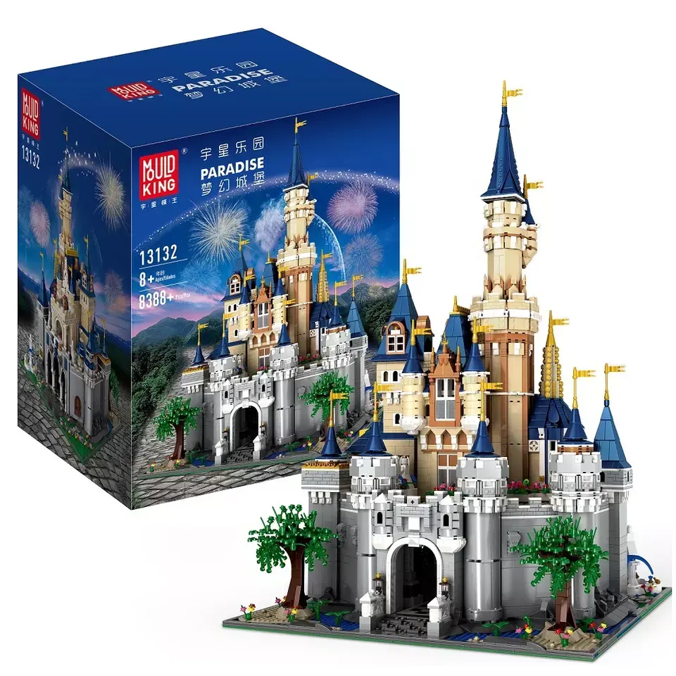 Mould King 13132 Dream Castle Paradise Creative Diy Bricks Toys Children Princess Castle Kids Educational Building Blocks Toys