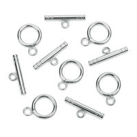 Fermoirs à bascule en acier inoxydable, hypoallergéniques, ronds, IQ, en forme de T, connecteurs pour la fabrication,  et bijoux