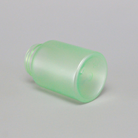 Bouteilles en plastique PET vert givré à large ouverture de 175 ml pour pilules pharmaceutiques et vitamines