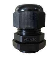 WZUMER M8-M100 Presse-étoupe en nylon noir avec double trou pour 2 câbles, protection IP68, filetage PG