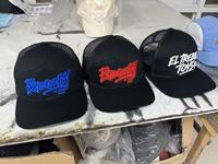 Casquette de camionneur unisexe personnalisée à 7 panneaux en daim, denim, toile et peluche, avec logo brodé ou patch tissé, maille et fermeture snapback, haute qualité