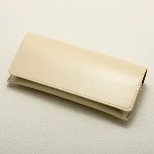 Beige Color Vintage Sunglasses Eyewear <strong>Eyeglass</strong> PU Case Protective <strong>Holder</strong> with Box and Cloth - Product Image 2