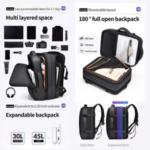 Индивидуальный логотип 180 °   Водонепроницаемый рюкзак для ноутбука из оксфордской ткани, прочный, стильный, для активного отдыха, с защитой от натирания и износа, повседневный. - Product Image 3