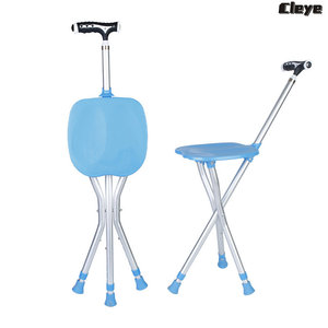 Aluminum Alloy Folding Cane <b>Stool</b> <b>Height</b> <b>Adjustable</b> With Light For Outdoor Use - Product Image 5